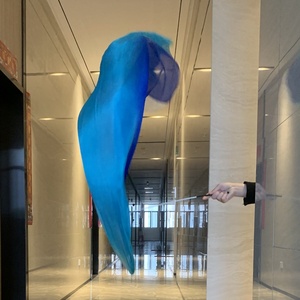 Nuova danza cristiana oggetti di scena di lode di seta bandiera rotonda per il culto della chiesa di Halloween carnevale elegante abbigliamento da ballo - Product Image 2