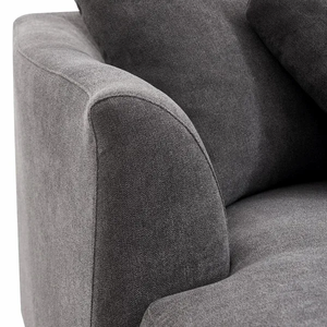 एतुनस आरामदायक आधुनिक बड़े एल आकार बेज पानी प्रूफ मॉड्यूलर सोफे लिविंग रूम के लिए सेशनल - Product Image 6