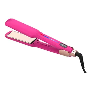 Custom Professional Hair Straightener Electric Fast Heating 450F Flat Iron Ions Infrared Titanium Hair Iron