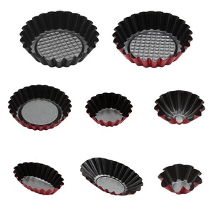 Mini moule à tarte ovale antiadhésif prêt à l'emploi en acier au carbone pour la cuisson de tartelettes et de tartes Outil de cuisson réutilisable - Product Image 2