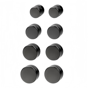 Boucles d'oreilles à clipser en alliage de zinc, rondes, magnétiques, 6mm, pour hommes, sans perçage, style coréen, cadeau, bijoux à la mode - Product Image 5