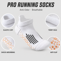 Chaussettes de course athlétiques pour hommes, anti-transpiration, pour marathon d'été