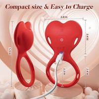 2-in-1 Tragbarer Slip-Vibrator für Paare Fernbedienung Sexspielzeug 10 Vibrationen Penis-Klitoris-Stimulator BDSM für Männer Frauen Erwachsene