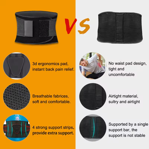 Thở thấp hơn trở lại hỗ trợ vành đai giảm béo mồ hôi phòng tập thể dục tập thể dục Trọng lượng nâng eo hỗ trợ cho người lớn cứu trợ đau - Product Image 5