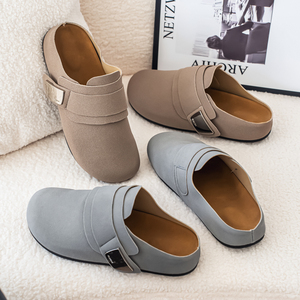 Chaussures plates décontractées d'été pour hommes et femmes, style nouveau, à bout ouvert, avec fermeture <span class=keywords><strong>Velcro</strong></span> intégrée, type mule, pour couple - Product Image 5