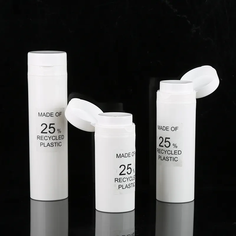 जैविक पीसीआर सफेद वायुहीन पंप बोतल 100ml/150ml/200ml