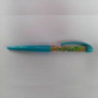 Usine en gros impression personnalisée 2d Pvc flotteur liquide stylo bas quantité minimale de commande cadeaux promotionnels fantaisie Aqua stylo à bille en plastique