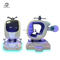Machine de jeu de réalité virtuelle de simulation d'hélicoptère de jeu d'expérience de vol réel de MAKER