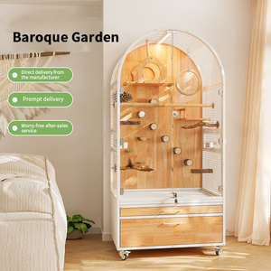 New Meta Dây Bên Ngoài Giá Rẻ Kim Loại Chim Lồng Hình Giá Lưu Trữ Chim Chăn Nuôi Lồng Miễn Phí Giao Hàng Chim Lồng Gỗ Vẹt Vẹt Gỗ Tổ - Product Image 2