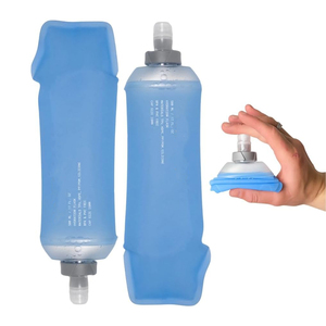 <strong>LER</strong> Custom Logo Eco-friendly Soft TPU 500ml Modern Gel Flask Hydration Water Bottle for Outdoor Adventures - Product Image 1