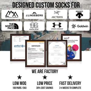 <span class=keywords><strong>Chaussettes</strong></span> de sport personnalisées en laine mérinos pour adultes <span class=keywords><strong>Chaussettes</strong></span> de ski tricotées en laine mérinos à hauteur de tube longue et chaude pour l'hiver - Product Image 6