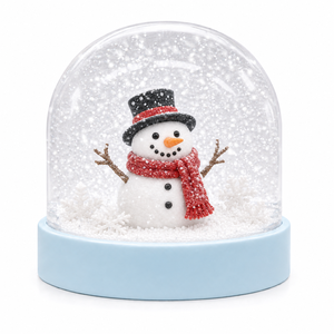 Cadeaux de Noël, figurines de Noël dans une boule de neige en plastique - Product Image 1