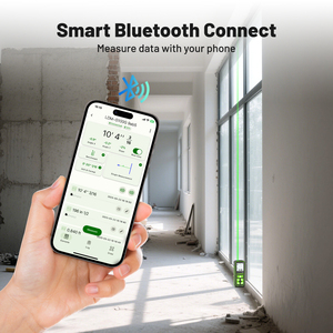 <span class=keywords><strong>Huepar</strong></span> S100-G - <span class=keywords><strong>Medidor</strong></span> de Distancia Láser Digital Verde Mini Bluetooth de Mano, 100 m, Baterías Recargables, Puerto Tipo C - Product Image 4