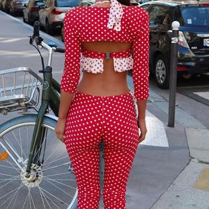 <span class=keywords><strong>Abbigliamento</strong></span> <span class=keywords><strong>donna</strong></span> firmato abiti Casual da <span class=keywords><strong>donna</strong></span> Slim Print Crop Top Jacket con Leggings completi da due pezzi completi da <span class=keywords><strong>donna</strong></span> per il tempo libero - Product Image 5