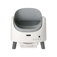 Bac à litière pour chat automatique intelligent, grande capacité, type ouvert, anti-odeurs, électrique, anti-éclaboussures