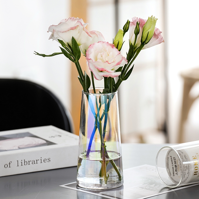 Factory Produced Wholesale Home decor Glass Flower Vase