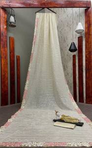 Sari de Mujer con Bordado y Ribete de Alta Calidad a Precio de Fábrica para Fiestas y Bodas al Mejor Precio desde India - Product Image 4