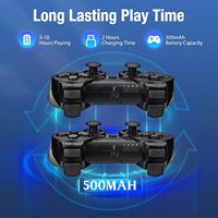 Manette sans fil Bluetooth pour PS3, compatible avec la console PS3 et les jeux sur PC, manette filaire pour ordinateur