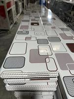 Faux panneau imperméable en pvc pour intérieur de maison, impression blanche brillante