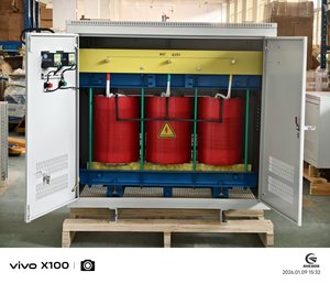 Transformateur triphasé à isolation sèche 100kVA-500kVA 380V/415V vers 400V/380V/240V à enroulement cuivre/aluminium pour usage industriel - Product Image 2