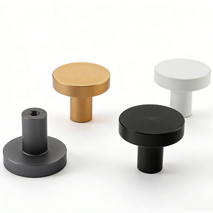 Einfache Aluminium-Möbelgriffe für Küche, Kommode, Schublade, Schlafzimmer, Wohnzimmer, Badezimmer, Außenbereich & Hotelgebrauch - Product Image 1