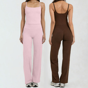 Abbigliamento Personalizzato da <span class=keywords><strong>Donna</strong></span> per Fitness e Yoga, Set Leggings, <span class=keywords><strong>Completo</strong></span> Yoga con Leggings a Zampa, Outfit Sportivo, Set Top da <span class=keywords><strong>Palestra</strong></span>, Abbigliamento da <span class=keywords><strong>Palestra</strong></span> per Signore - Product Image 1