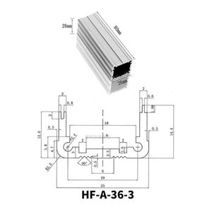 Aluminum Control Box Industrial DIN Rail <b>Enclosure</b> End Caps Power Supply Automation Junction Box IP55 Protection Powder Coating - Product Image 3