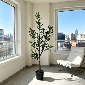 Knock Down Faux Olive Branches Artificial Greenery Stems <b>Flat</b> <b>Pack</b> Simulated Olive Sprigs DIY Assembly For Floral Arrangement We - Product Image 3