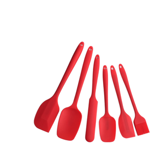 Toolee 6-Piece <b>Silicone</b> Spatula Brush Set Oven Safe Heat Resistant Eco-Friendly Dishwasher Safe Kitchen <b>Tool</b> - Product Image 1