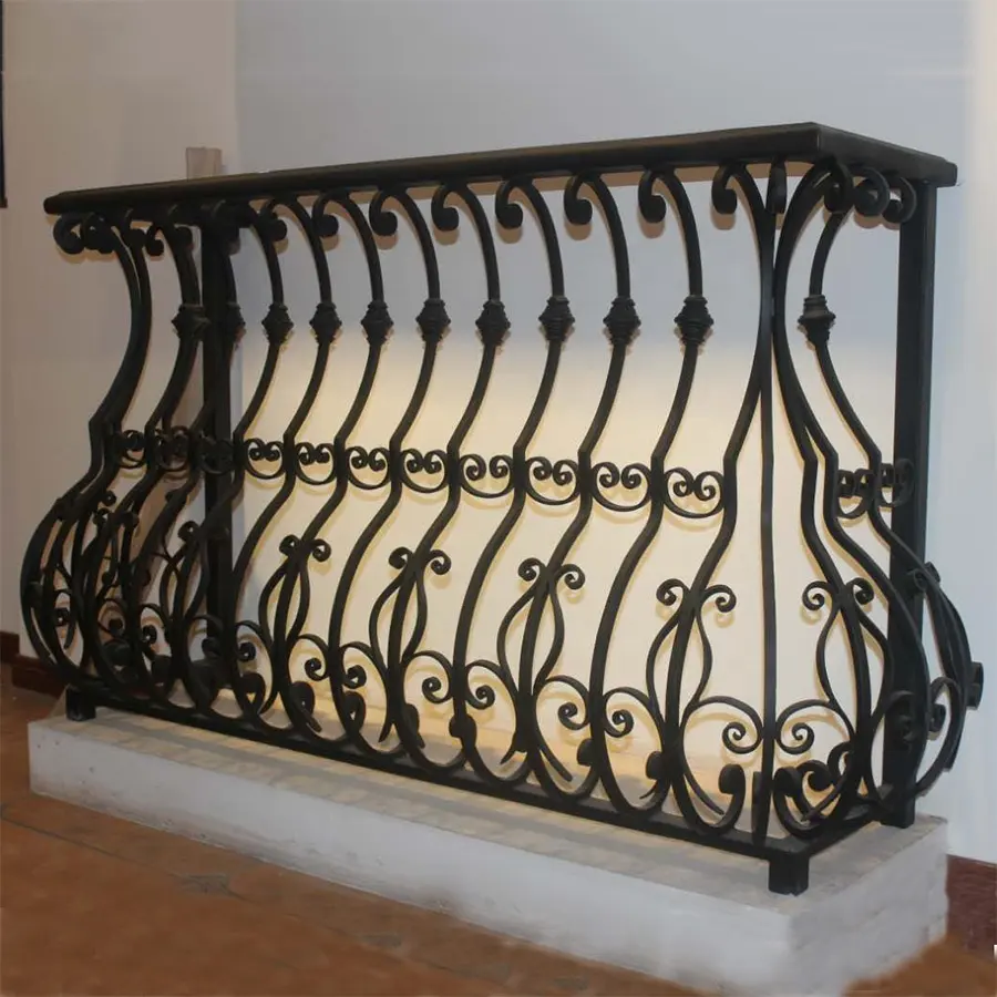 2019 Top-selling faux wrought iron balcony railing
