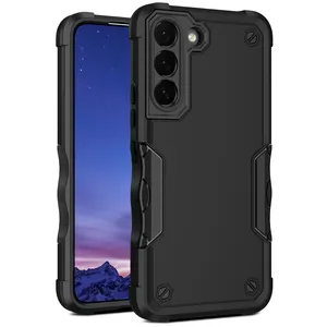 Luxe Armor Shockproof Phone Case Voor Samsung Galaxy S10E S10 5G S9 S8 Plus Note 10 10 + 9 8 Auto Magnetische Vinger Ring Cover
