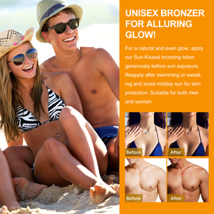 Crema aceleradora de <span class=keywords><strong>bronceado</strong></span> dorado orgánico Natural de 50g al por mayor, bronceador instantáneo, crema de solárium autobronceadora <span class=keywords><strong>Facial</strong></span> sin sol corporal - Product Image 3