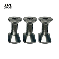 Vis et écrou en T Torx en titane Gr5 résistant à la corrosion de l'eau salée pour hydrofoil, surf foil, SUP, kiteboard M6 M8