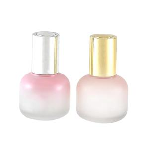 Bouteille en verre rose dégradé elliptique de 30ml avec emballage cosmétique de soin de la peau compte-gouttes rose bouteille vide pour huile essentielle - Product Image 6