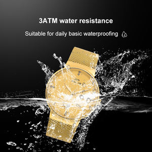 นาฬิกาควอตซ์ลำลอง 40 มม. สไตล์ธุรกิจ เรียบหรู บางเฉียบ สายสแตนเลสสตีลแบบตาข่าย กันน้ำ พร้อมเข็มนาฬิกา สำหรับผู้ชาย - Product Image 4