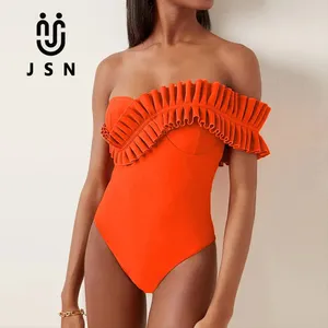JSN 2023ออกแบบชุดว่ายน้ำแบรนด์ที่มีชื่อเสียงชุดว่ายน้ำสำหรับผู้หญิงหรูหราหนึ่งชิ้นชุดว่ายน้ำ
