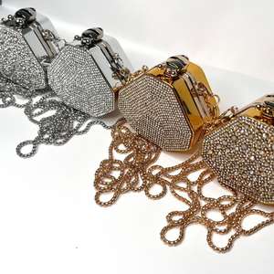 <span class=keywords><strong>Sac</strong></span> à main <span class=keywords><strong>mini</strong></span> personnalisé 2025 pour femme, entièrement orné de diamants, en acrylique, forme ronde, petit <span class=keywords><strong>sac</strong></span> tendance et polyvalent à glissière - Product Image 2