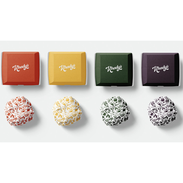 Hamburger Packaging Boxes Foldable Cardboard Packaging Grease Resistant Shake Shack Burger Box for Home Party