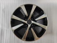 SYAC WHEEL, fabricant OEM, fabrique des jantes en alliage d'aluminium R15x5.5j/PCD4x100, face usinée noire, jantes de voiture de tourisme à vendre