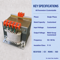 Transformateur de contrôle monophasé à bonne dissipation thermique pour application en armoire de commande industrielle