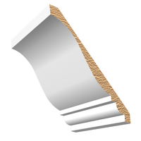 Gesso — jupe de sol en bois revêtu de pièces, moulage de couronne, escalier recourbé, mur en bois, dessins d'angle de planche