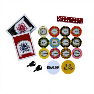 ชุดชิปโป๊กเกอร์ดินเหนียวแบบกำหนดเองขายส่ง 500 ชิ้น พร้อมกล่องอลูมิเนียมสีดำ ชุดชิปคาสิโนสำหรับคลับโป๊กเกอร์ - Product Image 4