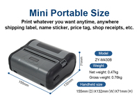 Mini Impresora Etiquetas 4 pouces petite imprimante d'étiquettes 4x6 imprimante d'autocollants d'étiquettes à code-barres personnalisée