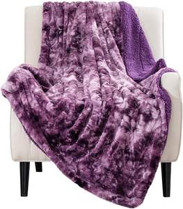 Chine Usine 100% Polyester Tissé Personnalisé Luxe Léger <span class=keywords><strong>Plaid</strong></span> <span class=keywords><strong>Fausse</strong></span> <span class=keywords><strong>Fourrure</strong></span> Sherpa Polaire Style Européen Couvertures - Product Image 3