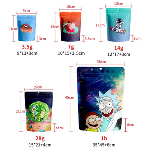 Túi Mylar tùy chỉnh 3.5G 3.5 7g 1lb 14g 28g Túi Mylar có hình dạng đặc biệt - Product Image 4