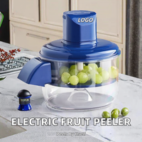 ABK IMPEX Huishoudelijke elektrische fruitenschiller Automatisch roestvrijstalen mes Multifunctioneel Melamine Plastic Alleen handwas