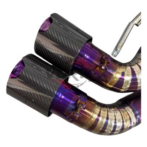 Échappement Catback Vortex 1,5 mm en Titane Poli Miroir Valvetronic pour G20 G21 G22 G26 M340i M440i 2021-2025 B58 3.0T Violet - Product Image 6