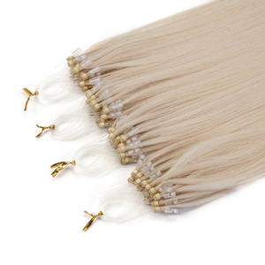 Jasmine Beauty 100% Virgin Remy European keratin tipHuman Hair Silky Straight Wave Machine Double Weft <b>micro</b> loop hair <b>extension</b> - Product Image 1