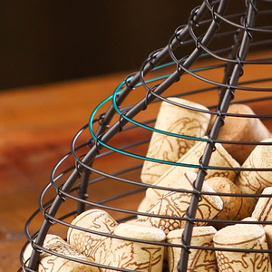 Cross-border for Metal <b>Wine</b> Cork Storage Basket Modern Art Commercial Hotel Use - Product Image 3