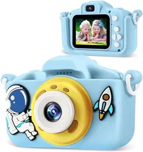공장 OEM ODM 1080P 해상도 어린이의 재미있는 카메라 컬러 스크린 듀얼 셀카 비디오 게임 어린이 카메라